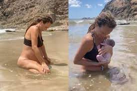 URGENTE: MULHER FAZ PARTO HUMANIZADO NA PRAIA E CHOCA A INTERNET