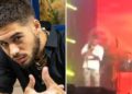 ZÉ FELIPE É ATINGIDO COM TÊNIS NO ROSTO DURANTE SHOW