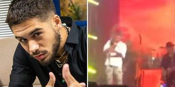 ZÉ FELIPE É ATINGIDO COM TÊNIS NO ROSTO DURANTE SHOW