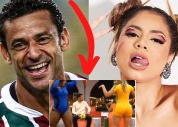 LEXA E FRED | EX JOGADOR FRED EVITA OLHAR PARA LEXA DURANTE DANÇA
