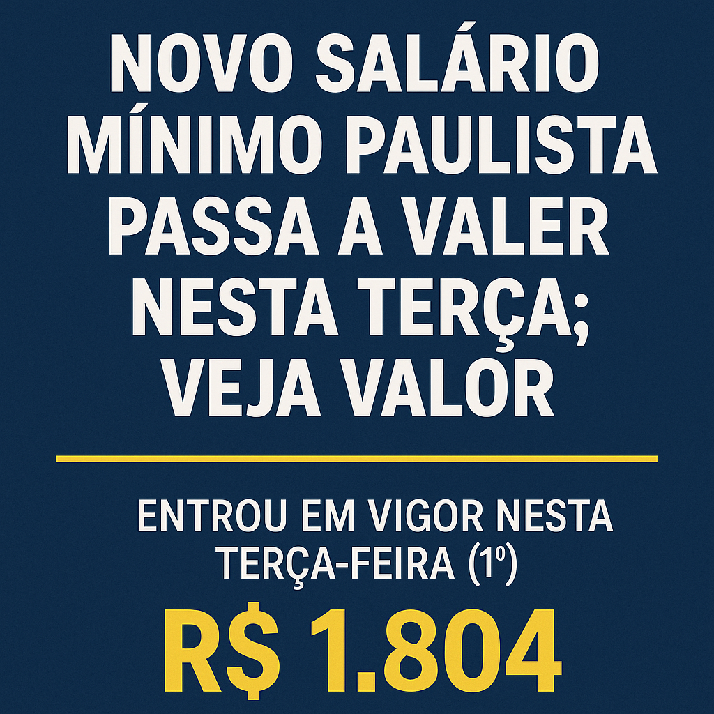novo salário mínimo
