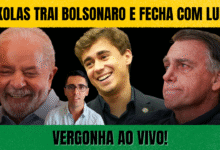 NlKOLAS TRAl BOLSONARO E FECHA COM LULA! MlNIONS SURTAM! TARCÍSIO PASSA VERGONHA AO VlVO!