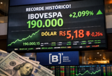 ibovespa 190 mil pontos recorde bolsa b3 dolar queda