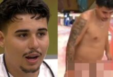 Pedro, participante do BBB 26, foi flagrado por câmeras ao sair do banheiro durante a transmissão ao vivo do reality.