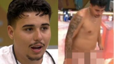 Pedro, participante do BBB 26, foi flagrado por câmeras ao sair do banheiro durante a transmissão ao vivo do reality.