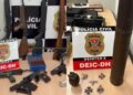 DEIC APREENDE ARSENAL CLANDESTINO E ENCONTRA SÍMBOLOS NAZISTAS EM RIO PRETO E BADY BASSITT